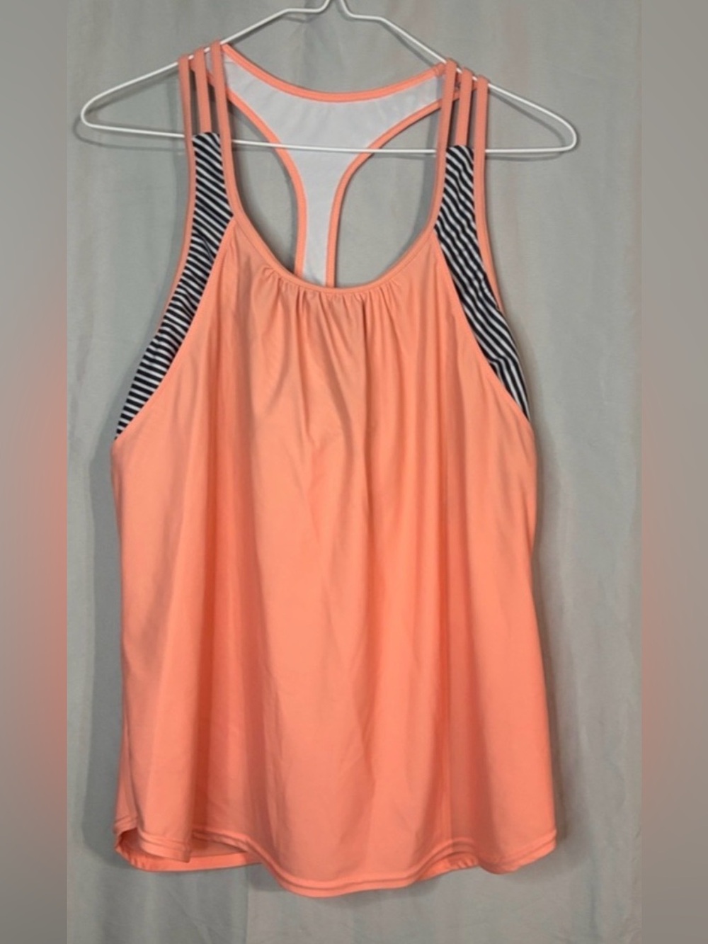 Dry-fit Racerback Tank with Attached Bra